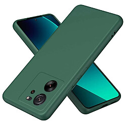 Htdmobiles Coque pour Xiaomi 13T / 13T Pro 5G - housse etui silicone gel fine + verre trempe - VERT