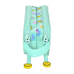 Avis Trousse Fourre-Tout Double Smiley Summer fun Turquoise (21 x 8 x 6 cm)