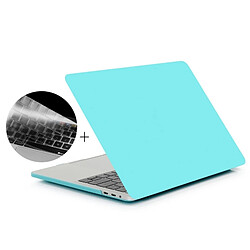 Wewoo Housse Étui bleu pour 2016 MacBook Pro 13,3 pouces avec barre tactile A1706 2 en 1 Coque de protection en plastique dur givré + Europe Version Ultra-mince TPU Protecteur de clavier