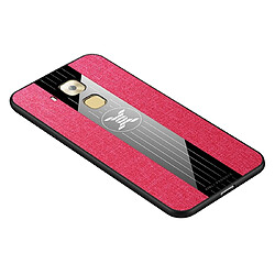 Wewoo Coque Souple Pour Huawei Maimang 5 XINLI Tissu de couture Antichoc TPU Housse de protection Rouge