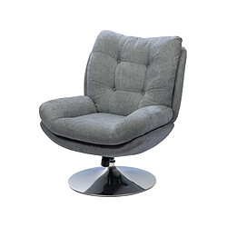 Fauteuil pivotant Magnum Gris clair- Amadeus