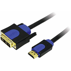 LogiLink CHB3110 Câble HDMI V1.4 avec Ethernet vers DVI Mâle/Mâle 10 m + Colour box avec Logo Noir