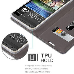 Acheter Cadorabo Coque HTC Desire 820 Etui en Gris