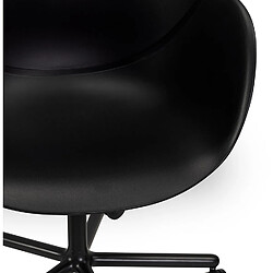 Acheter Alterego Chaise de bureau avec accoudoirs 'ORION' noire