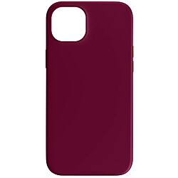 Avizar Coque pour iPhone 15 Plus Semi-rigide Soft-touch Fast Cover Lie de vin