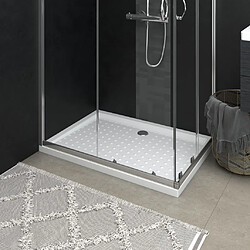 vidaXL Receveur de douche avec picots Blanc 70x100x4 cm ABS