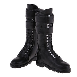 1/6 Femmes Chaussures Bottes Noires Accessoires pour 12'' Corps de Figure d'Action pas cher