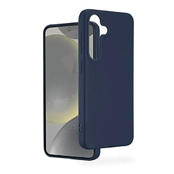 Hama Coque de protection pour Samsung Galaxy S24 (coque de protection arrière élégante, résistante aux chocs, aux rayures, souple, fine, surface douce, compatible avec le chargement sans fil) Bleu