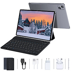 Tablette Tactile VANWIN V7Lite 32 Go 10.1 Pouces Android 12 Dual 4G LTE/SIM Avec clavier et étui de protection -Gris