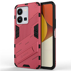 Coque en TPU anti-rayures avec béquille pour votre Vivo Y35 4G (2022) - rose