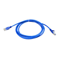 Câble CAT5e Ethernet Lan RJ45 Cordon De Brassage De Réseau Internet Routeur Bleu 1M