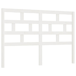 vidaXL Tête de lit Blanc 141x4x100 cm Bois massif de pin