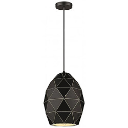 Luminaire Center Suspension Noir mat DERBY L23 1 Lumières