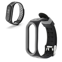 Acheter Bracelet De Remplacement En Silicone Pour Bracelet Xiaomi MI Band 5 Noir + Gris