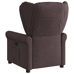 Acheter vidaXL Fauteuil inclinable Marron foncé Tissu