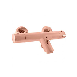 Rav Mitigeur baignoire mural thermostatique en laiton rose gold poli