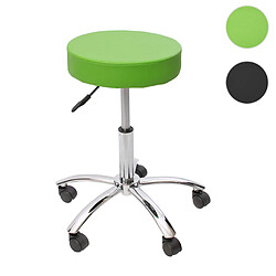 Mendler Tabouret pr cabinet médical Windhoek, simili-cuir, vert