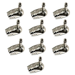 Avis 10Pcs Mono Angle Droit Connecteur Adaptateur Mâle à Femêlle 6.35mm Bouchon Plat