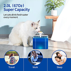 Universal Fontaine automatique pour animaux transparents 2.5L pas cher