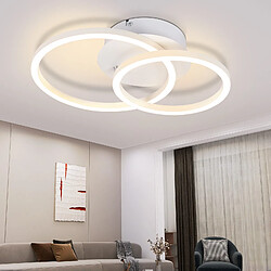 Autres Temps ZMH LED Ceiling Light Living Room 2 Ring Modern Round Ceiling Light 24W 3000K Corridor Hotel