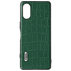 Coque Sony Xperia 5 V Effet Croco Série Crocs Wild, Abeel Vert