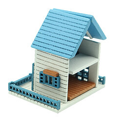 Échelle 1:12 Bricolage En Bois Maison De Poupée Artisanale Projet Miniature Jouet Cadeaux Bleu