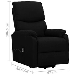 vidaXL Fauteuil Noir Tissu pas cher