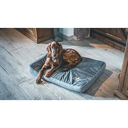 TYROL Yellowstone Matelas Rectangulaire pour chien grand/moyen - Ouatine Dense - Taille L - Dim. 80x60x7cm pas cher