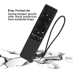 SANAG etui De Protection En Silicone Pour Samsung Contrôleur Tv Smart 4K Bn59-01259B Bn59-01274A Bn59-01266A Bn59-01241A Bn59-01242A Bn59 Series Remote Cover, Lavable Antichoc Avec Lanière(Noir) pas cher