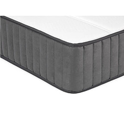 Acheter Vente-Unique Matelas 200 x 200 cm ressorts ensachés 7 zones et mousse haute résilience ép.26cm - AUDACE de PALACIO