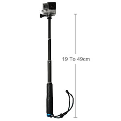 Acheter Wewoo Pour GoPro HERO4 / 3 bleu + / 3/2, longueur maximum: 49cm Monopode extensible portatif de poche avec la vis