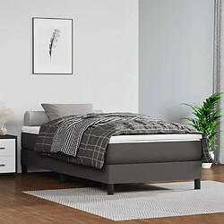 vidaXL Matelas de lit à ressorts ensachés gris 120x190x20 cm