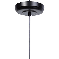 Beliani Lampe suspension GIONA Métal Noir pas cher