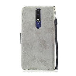 Avis Wewoo Housse Coque Etui en cuir avec rabat horizontal multifonctionnel fente pour carte et support Nokia 8.1 gris