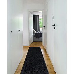 Acheter RUGSX Tapis, le tapis de couloir SOFFI shaggy 5cm noir - pour la cuisine, l'antichambre, le couloir 60x250 cm