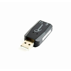 Gembird SC-USB2.0-01 adaptateur et connecteur de câbles 2 x 3,5 mm Noir (Gembird Premium USB sound card, ''Virtus Plus'')