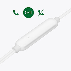 Écouteurs Filaires Jack 3.5mm Télécommande Microphone MH135 Oppo Blanc pas cher