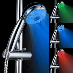 Wewoo Pommeau de douche LED ABS Capteur de température RGB Pomme de douche, Taille: 22 x 8 x 4.5cm, Interface: 20mm