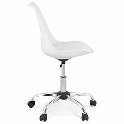 Avis Paris Prix Chaise de Bureau Design Amidon 81cm Blanc