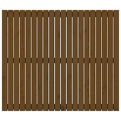 Avis vidaXL Tête de lit murale Marron miel 127,5x3x110cm Bois massif de pin