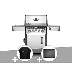 Napoleon Rogue SE 425 SIB Barbecue à gaz - 5 brûleurs - Sizzle Zone - Housse incluse - Inox