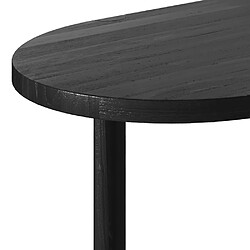 Acheter Rendez Vous Deco Table ovale Pero 8 personnes en bois de teck recyclé noir 220 cm