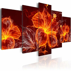 Paris Prix Tableau Imprimé Fiery Flowers 100 x 200 cm