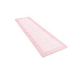 Vidal Tapis de couloir en laine 292x81 rose Darya