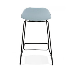 Kokoon Design Tabouret de bar design SLADE MINI BLUE 49x53x85 cm pas cher