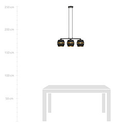 EPIKASA Suspension Piano, Noir, Acier, 75x85x15 cm pas cher