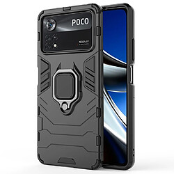 Coque en TPU anti-chocs avec béquille, noir pour votre Xiaomi Poco X4 Pro 5G