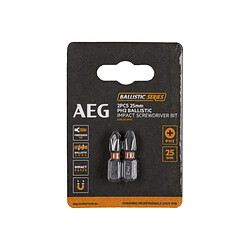 Embouts de vissage balistiques renforcés AEG - 25 mm - 2 pcs - PH2