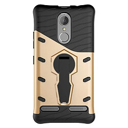 Wewoo Coque renforcée or pour Lenovo K6 / K6 Puissance Résistant aux Chocs 360 Degrés Spin Sniper Hybrid Case TPU + PC Combinaison Cas avec Titulaire