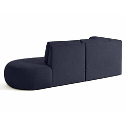 Acheter Lisa Design Santorini - canapé modulable d'angle gauche + pouf - 4 places - en tissu texturé